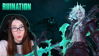 RUINATION  League of Legends Season 2021 Cinematic Reaction  League Player Reacts [upl. by Decrem]