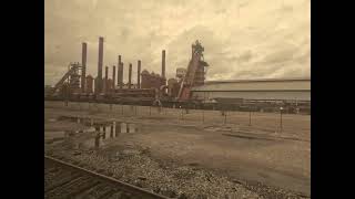 Amtrak Crescent 19 Passing Sloss Furnaces [upl. by Nahtnahoj509]