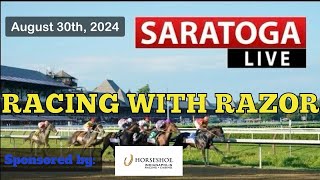 LIVE Horse Racing Handicapping  Saratoga  Woodbine  Gulfstream Park  Fri Aug 30th [upl. by Sumerlin]