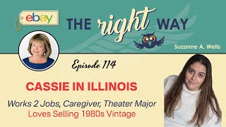 eBay the Right Way Episode 114 Cassie in Illinois  Works 2 Jobs Caregiver Sells 80s Vintage ☎️ [upl. by Quintessa]