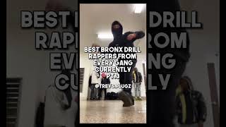 Best Bronx Drill Rappers from every gang currently Pt3 [upl. by Cumine]