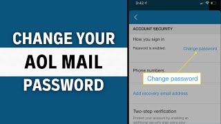 How to Change AOL Mail Password on iOS Devices UPDATED [upl. by Aun131]