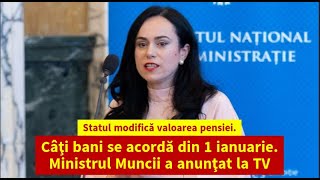 Statul modifică valoarea pensiei Câţi bani se acordă din 1 ianuarie [upl. by Staci]