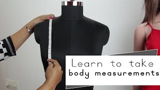 Lesson 1  How to take body measurements for womens kurti dress easy step by step [upl. by Lemmuela]