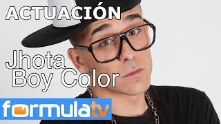 Jhota GH 12 dedica a FormulaTVcom su hit quotLa media vueltaquot [upl. by Enilarac]