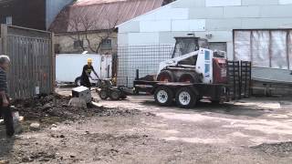 Muck Truck Towing a trailer and BobCat [upl. by Hajidahk]