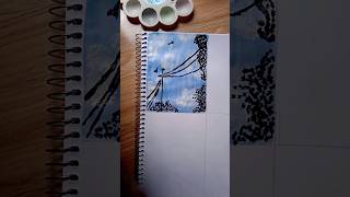 sky painting painting colors art sky shortsfeed shorts short shortvideo tranding [upl. by Sivel307]