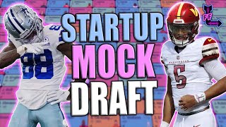 UPDATED DYNASTY STARTUP MOCK DRAFT Superflex  TE Prem  2024 Dynasty Fantasy Football [upl. by Mw]