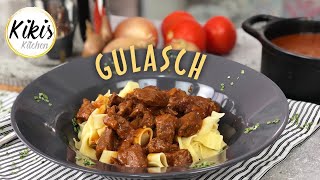 Rindergulasch  so bekommt ihr es zart  Gulasch Rezept  Mit Tipps und Tricks für weiches Fleisch [upl. by Aicul243]