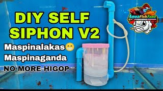 DIY SELF SIPHON FILTER Version 20 FOR AQUARIUM FISH TANK🇵🇭 [upl. by Pitt]