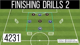 Finishing Drills Soccer  Soccer 4231 Formation [upl. by Artamas]