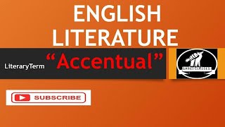 English Literature  Literary Term  AccentualSyllabic verse [upl. by Denney704]