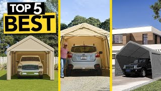 TOP 5 Best Portable Carport  2024 Buyers Guide [upl. by Kettie]