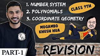 Maths Revision  Part 1  Number System  Polynomials  Coordinate Geometry  Class 9  NCERT [upl. by Acireh]