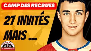 Canadiens Liste des invités au camp des recrues [upl. by Tterb680]