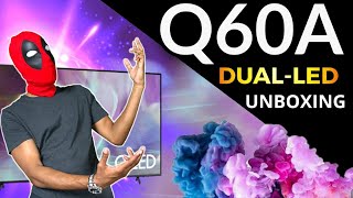 2021 Samsung Q60A Qled TV Unboxing amp Preliminary Review [upl. by Norbie]