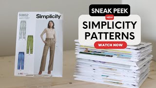 sneak peek  new simplicity pattern collection  sewing [upl. by Wun]