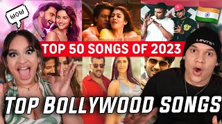 Waleska amp Efra React to Top 50 Indian Songs of 2023 [upl. by Bainbrudge]