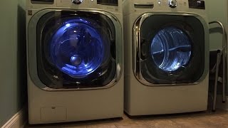 LG Mega Capacity 52 CU FT Front Load Washer and 90 CU FT Dryer Review [upl. by Monroy]