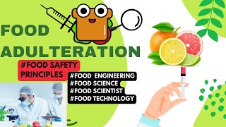 Food Adulteration  Food Safety Principles  FoodTech Journey  Food Science [upl. by Ettigdirb290]