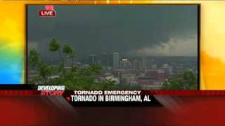 The Weather Channel Coverage of the Birmingham AL Tornado [upl. by Klapp]