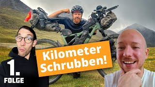 🥵🤯 Fritz Meinecke fährt 750 KM mit dem Fahrrad durch Kirgistan Folge 1 Bikepacking  ZWEIREAKTOREN [upl. by Iadahs]