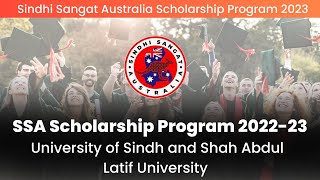 Sindhi Sangat Australia Scholarship Program 2023  University of Sindh Shah Abdul Latif University [upl. by Natsyrt594]