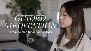 10 Minute Guided Meditation for Positive Energy Peace amp Light 🌤 [upl. by Vladimar]