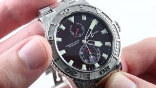 Ulysse Nardin Maxi Marine Diver Chronometer 26333795 Luxury Watch Review [upl. by Anilys]