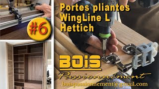 POSER des FERRURES WINGLINE HETTICH sur des PORTES PLIANTES [upl. by Nawotna]