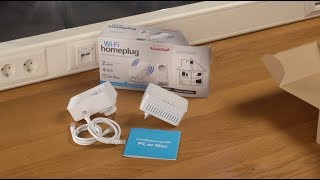 Unboxing e installazione di Sitecom LN555 WiFi Homeplug Dualpack  ITALIANO [upl. by Burn]