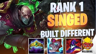 WILD RIFT  Rank 1 Singed EU IS BUILT DIFFERENT  Challenger Singed Gameplay  Guide amp Build [upl. by Freed]