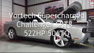 Vortech Supercharged Challenger SRT8 522HP 506TQ [upl. by Hatti205]