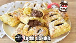 FAGOTTINI DI PASTA SFOGLIA FURBA ALLA NUTELLA [upl. by Tabbi]