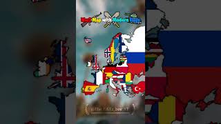 Ww2 Map with Modern Flagsgeographymappingshorts [upl. by Idaf785]