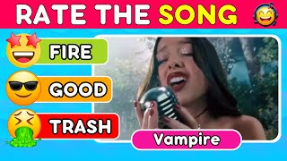 RATE THE SONG 🎵  2023 Top Songs Tier List  Music Quiz 2 [upl. by Ayotahc]