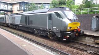 Chiltern Class 68 departs at Smethwick Galton Bridge [upl. by Ahsiekyt]