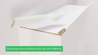 How to Fit Traditional Cornice and Pelmet [upl. by Anelem237]