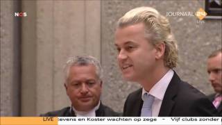 Proces Wilders Wilders overweegt aangifte Pvda bruinhemd Schalken [upl. by Anayek]