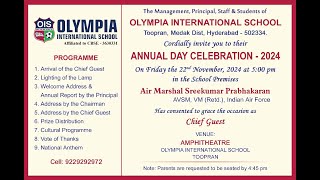 OLYMPIA International School Annual Day Celebration  2024 [upl. by Esidnak]