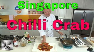 How to Cook Singapore Chilli Crab RECIPE BY PAUL BREHENY [upl. by Orenid702]