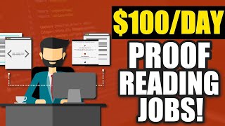 Make 100 Per Day Work From Home Proofreading Jobs  ProofReading Jobs Online 2020 [upl. by Alisen]