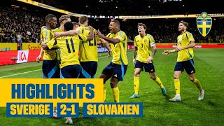 Highlights  Sverige – Slovakien 12  Gruppseger och uppflyttning [upl. by Weaver]