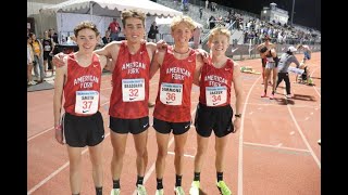 American Fork Wins Arcadia Invite 4xMile [upl. by Eenej]