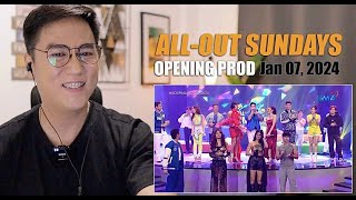 AllOut Sundays Opening Prod Jan 07 2024  SINGER REACTION [upl. by Roxana]