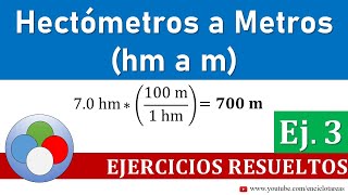 Hectómetros a Metros hm a m  Parte 3 [upl. by Norre742]