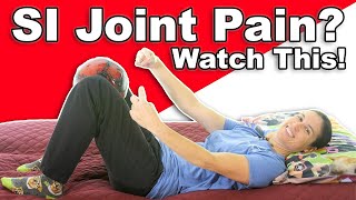 Relieve SI Joint Pain Try These 3 Simple Exercises [upl. by Nosnev]