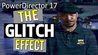 How to Make a Glitch Transition Effect  PowerDirector [upl. by Killie]