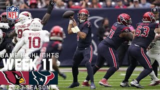 Arizona Cardinals vs Houston Texans  2023 Week 11 Game Highlights [upl. by Larine426]