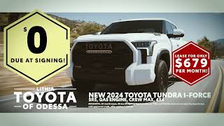 Lease a 2024 Toyota Tundra SR5 4WD for 679mo – No Money Down [upl. by Ahsiuqat88]